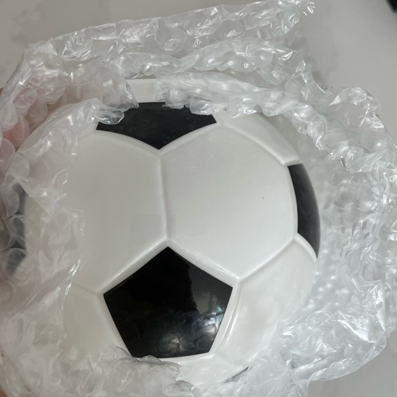 RARE Tiffany & Co. Soccer Ball Piggy Bank Saving Money Coins Made In Ireland - Picture 7 of 10